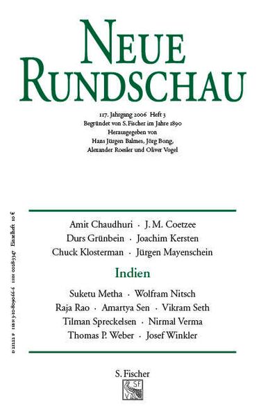 Cover von Neue Rundschau 2006/3
