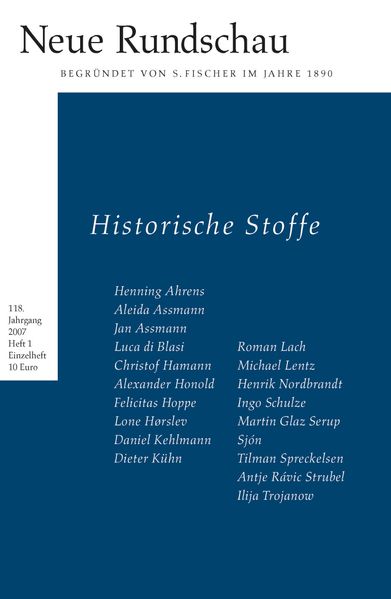 Cover von Neue Rundschau 2007/1