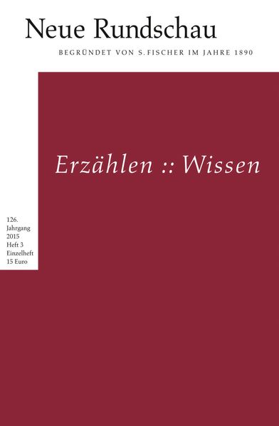 Cover von Neue Rundschau 2015/3