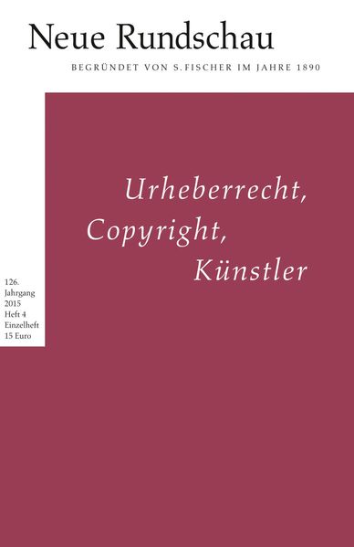 Cover von Neue Rundschau 2015/4