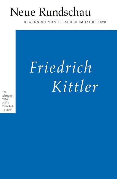 Cover von Neue Rundschau 2016/3