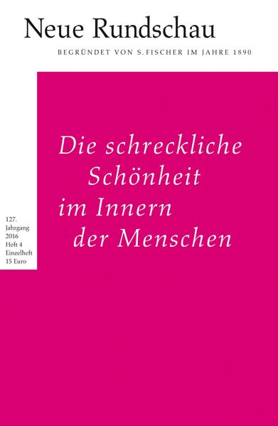 Cover von Neue Rundschau 2016/4