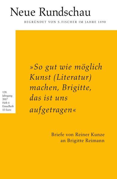 Cover von Neue Rundschau 2017/4