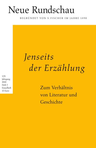 Cover von Neue Rundschau 2018/3