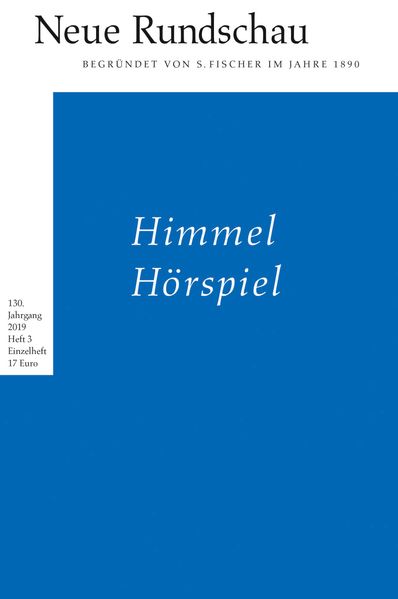 Cover von Neue Rundschau 2019/3
