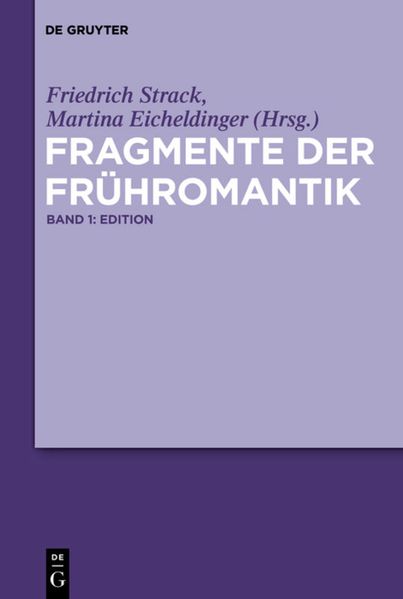 Cover von Fragmente der Frühromantik
