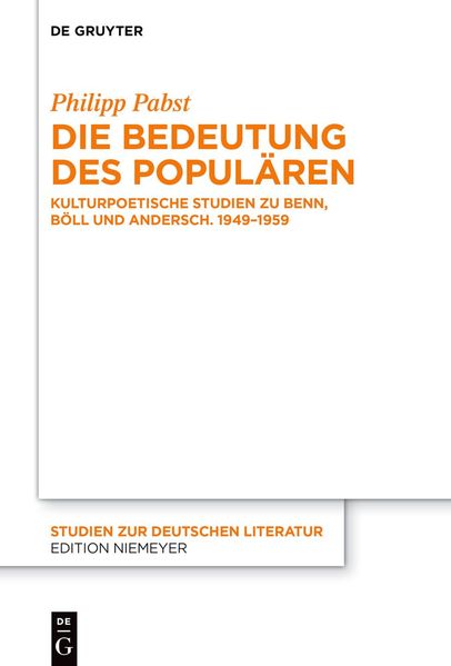Cover von Die Bedeutung des Populären