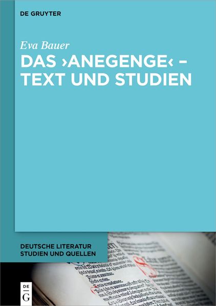 Cover von Das „Anegenge“ – Text und Studien