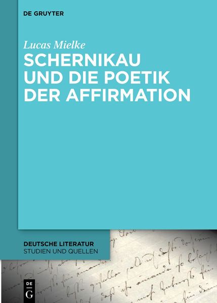 Cover von Schernikau und die Poetik der Affirmation