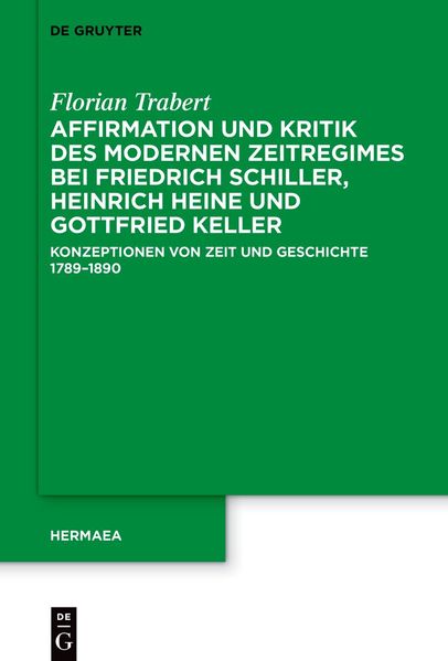 Cover von Affirmation und Kritik des modernen Zeitregimes bei Friedrich Schiller, Heinrich Heine und Gottfried Keller