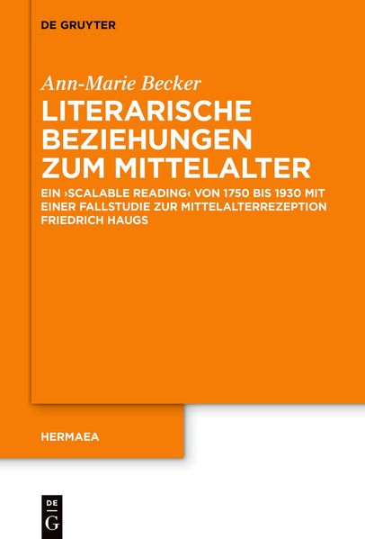 Cover von Literarische Beziehungen zum Mittelalter