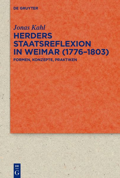 Cover von Herders Staatsreflexion in Weimar (1776–1803)