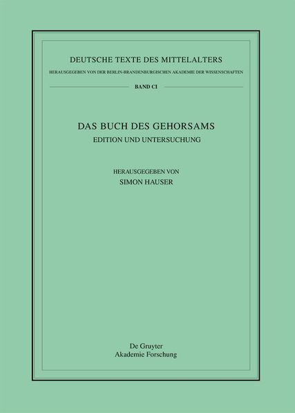Cover von Das Buch des Gehorsams