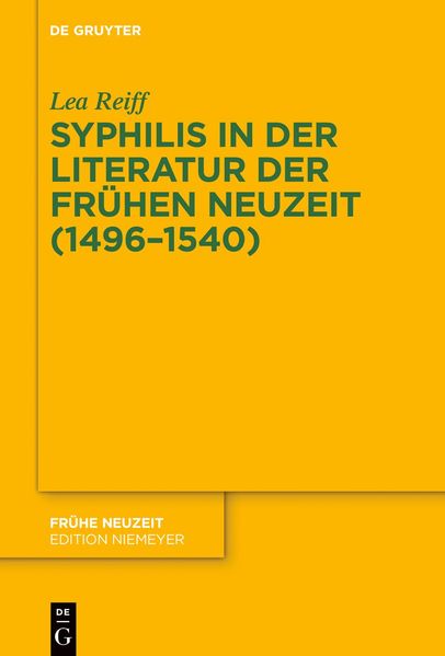 Cover von Syphilis in der Literatur der Frühen Neuzeit (1496–1540)