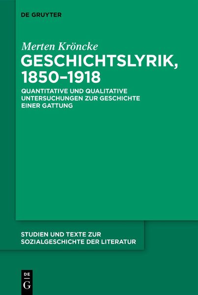 Cover von Geschichtslyrik, 1850–1918