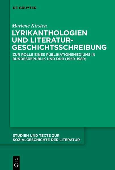 Cover von Lyrikanthologien und Literaturgeschichtsschreibung