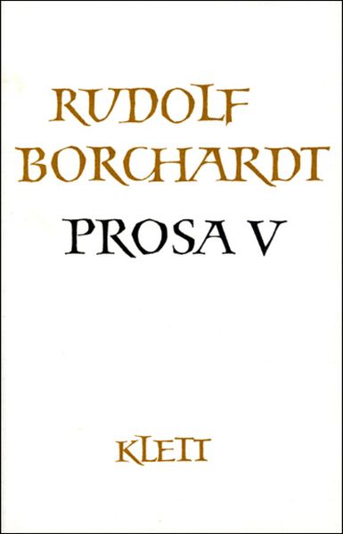Cover von Gesammelte Werke in Einzelbänden / Prosa V