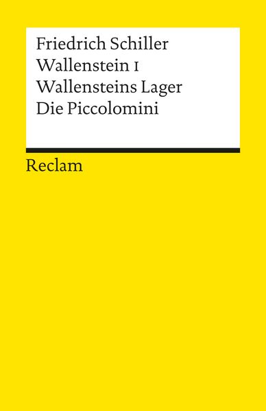 Cover von Wallenstein I. Wallensteins Lager. Die Piccolomini