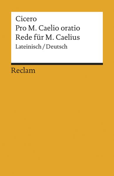 Cover von Pro M. Caelio oratio /Rede für M. Caelius