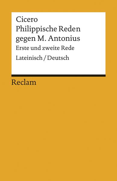 Cover von Philippische Reden gegen M. Antonius