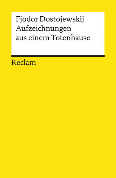 Cover von Aufzeichnungen aus einem Totenhause