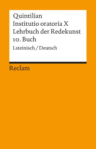 Cover von Instituto oratoria X. Lehrbuch der Redekunst