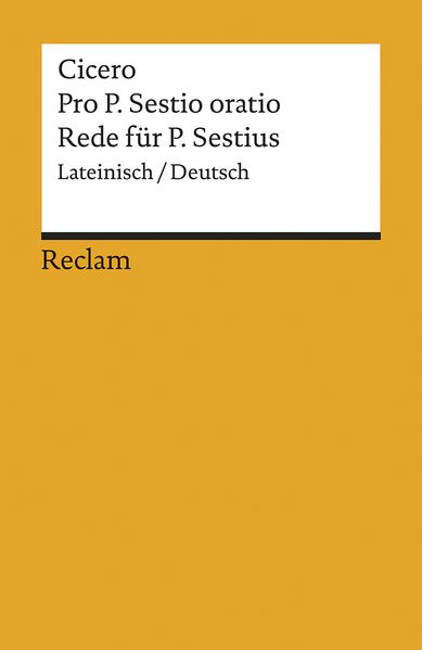 Cover von Pro P. Sestio oratio /Rede für P. Sestius