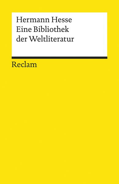 Cover von Eine Bibliothek der Weltliteratur
