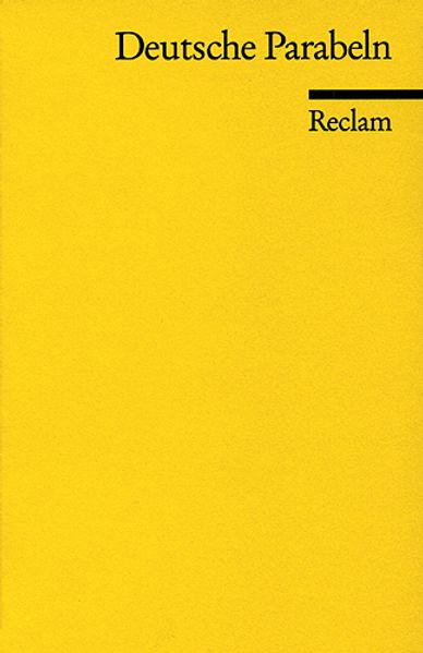 Cover von Deutsche Parabeln