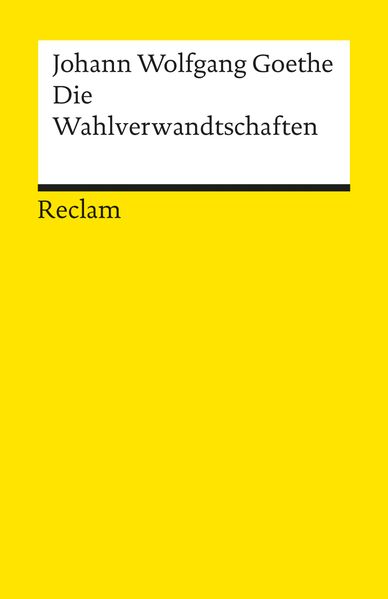 Cover von Die Wahlverwandtschaften