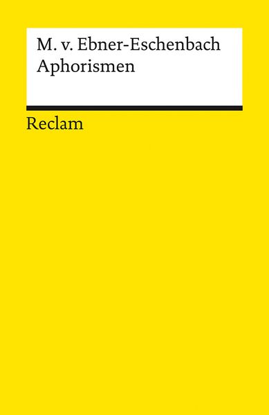 Cover von Aphorismen