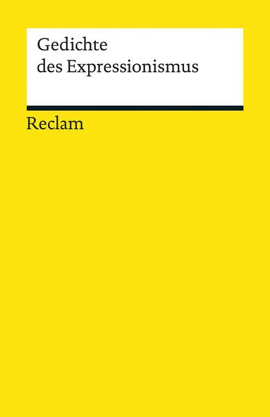 Cover von Gedichte des Expressionismus