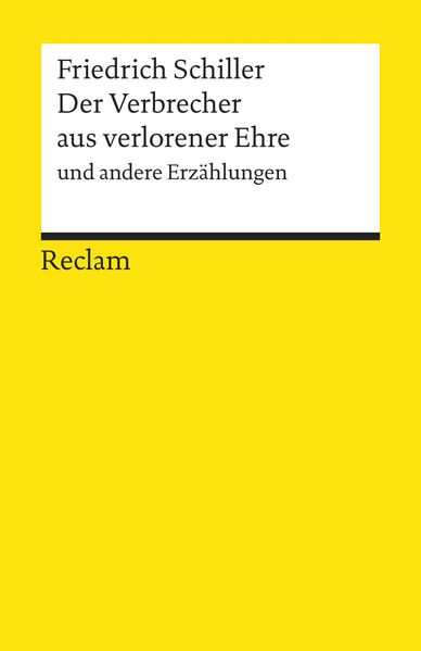 Cover von Der Verbrecher aus verlorener Ehre und andere Erzählungen