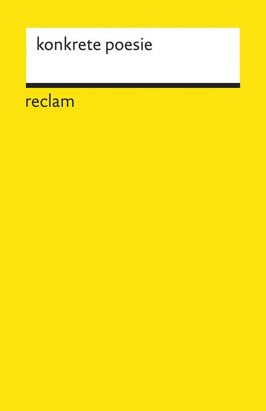 Cover von konkrete Poesie