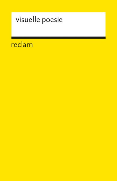 Cover von visuelle poesie
