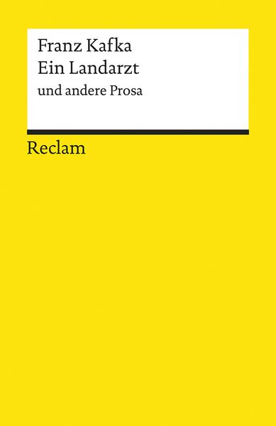 Cover von Ein Landarzt und andere Prosa