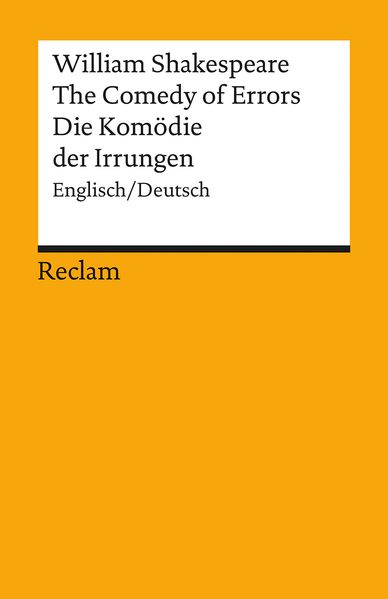 Cover von The Comedy of Errors / Die Komödie der Irrungen