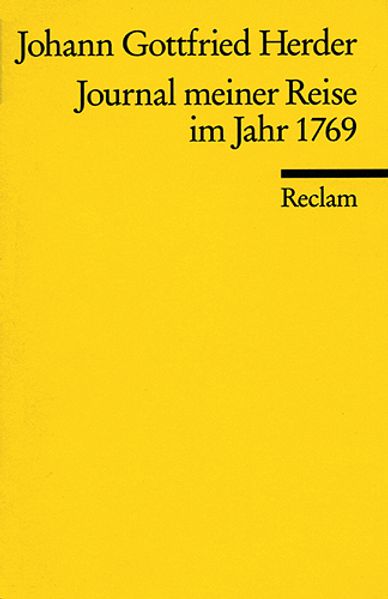 Cover von Journal meiner Reise im Jahr 1769