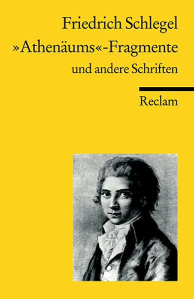 Cover von „Athenäums“-Fragmente und andere Schriften