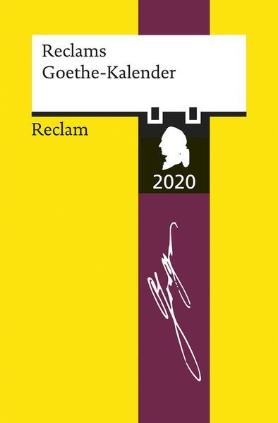 Cover von Reclams Goethe-Kalender 2020
