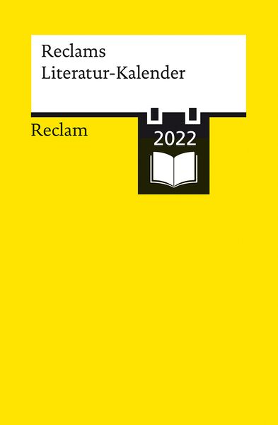 Cover von Reclams Literatur-Kalender 2022