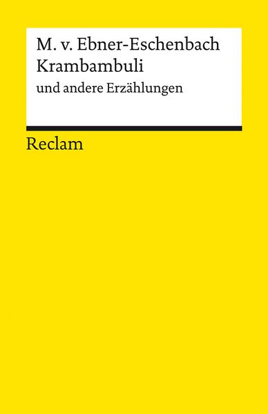 Cover von Krambambuli und andere Erzählungen