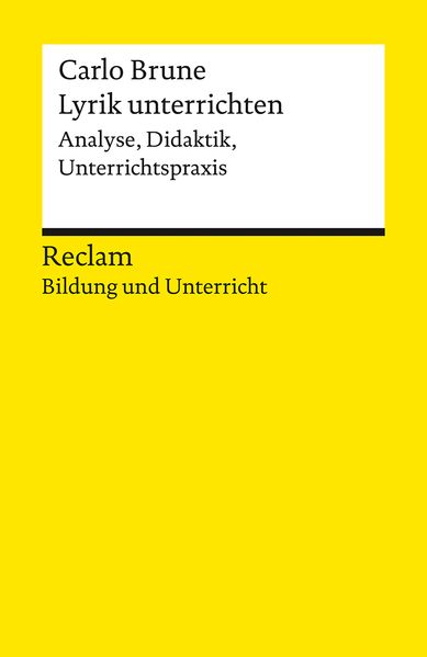 Cover von Lyrik unterrichten
