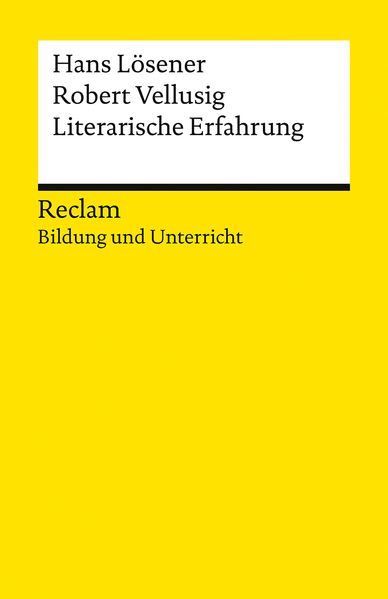Cover von Literarische Erfahrung