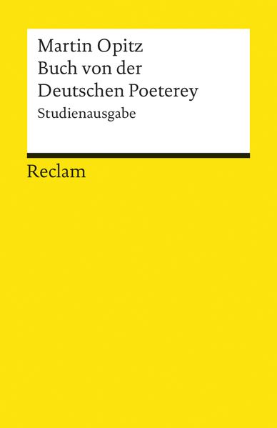 Cover von Buch von der Deutschen Poeterey (1624)
