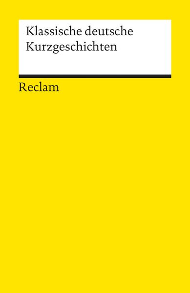 Cover von Klassische deutsche Kurzgeschichten