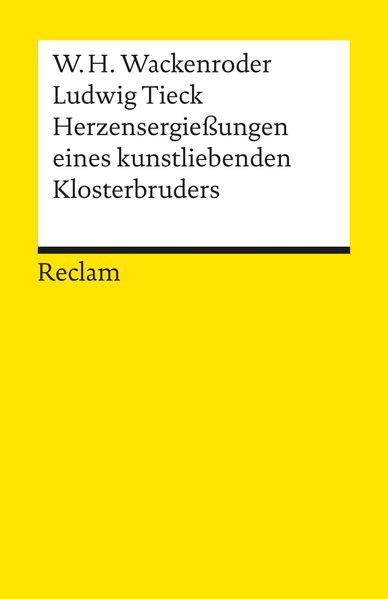 Cover von Herzensergießungen eines kunstliebenden Klosterbruders
