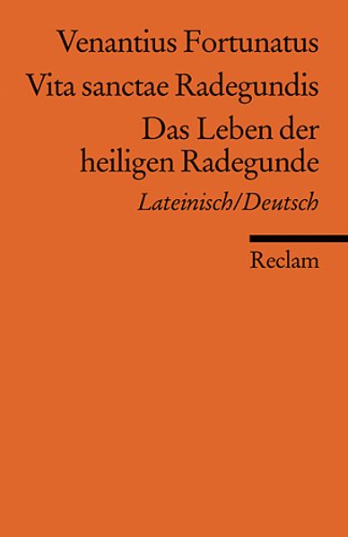 Cover von Vita sanctae Radegundis /Das Leben der heiligen Radegunde