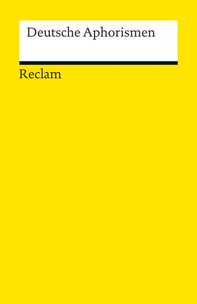 Cover von Deutsche Aphorismen