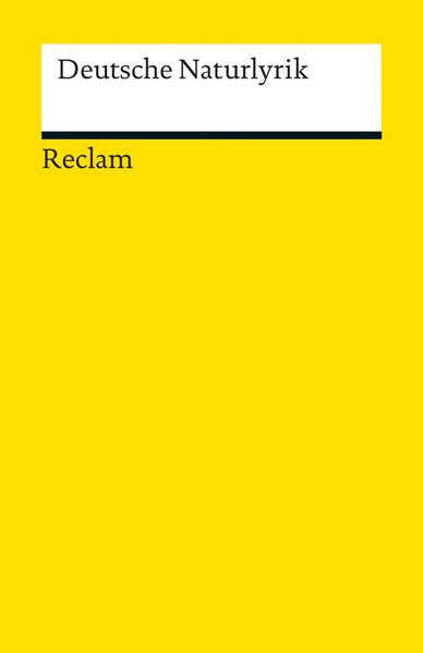 Cover von Deutsche Naturlyrik